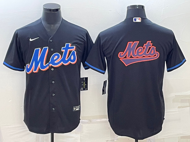 Men's New York Mets Black 2022 Alternate Team Jersey